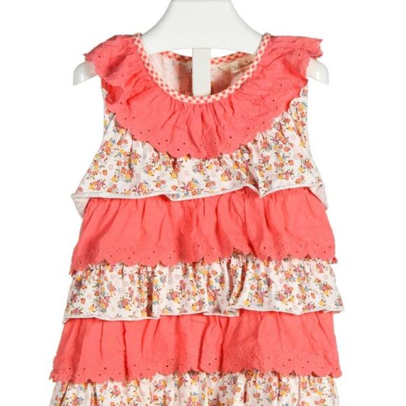 Matilda Jane Ruffle Cottage Core Tiered Eyelet Lace Sleeveless - Picture 1 of 9